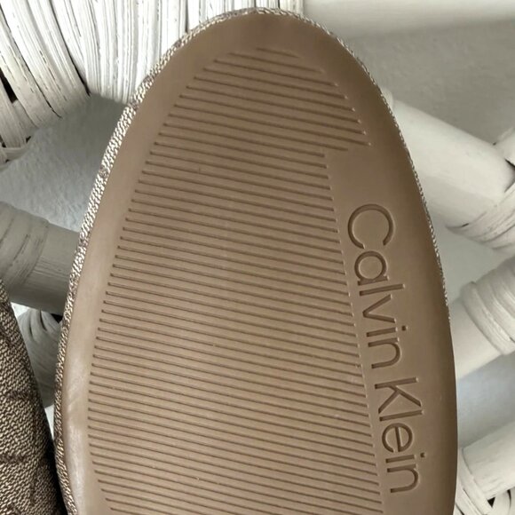Calvin Klein Sidoll Women's Loafers Dark Natural Logo Mule Size 10 M - Picture 6 of 11